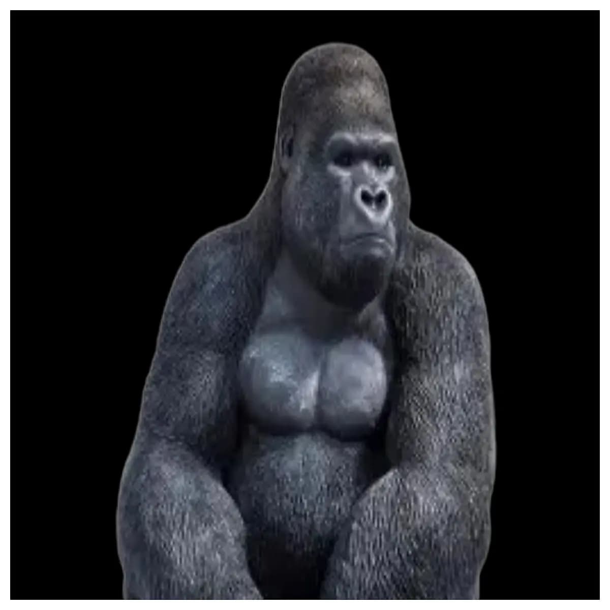 gorilla plush toy stuffed animal soft cuddly kids baby nursery decor big monkey doll