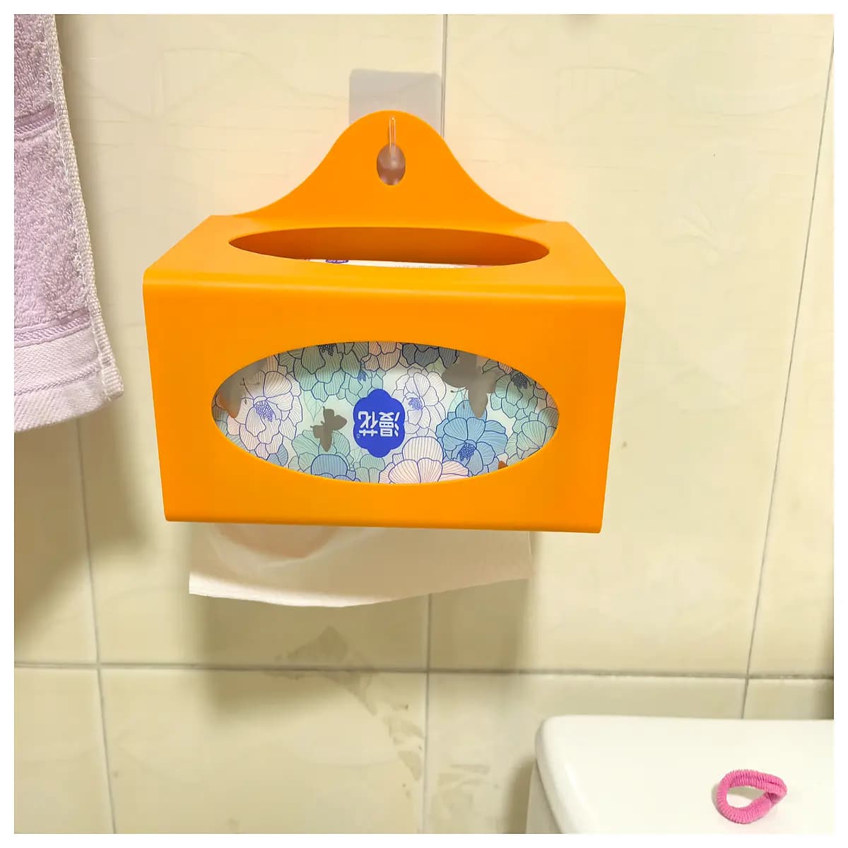 wall mounted tissue box holder for bathroom suction cup napkin dispenser space saving paper towel rack kitchen counter tissue organizer non slip stick