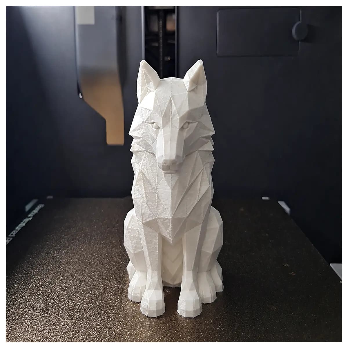 low poly white wolf blender game ready character