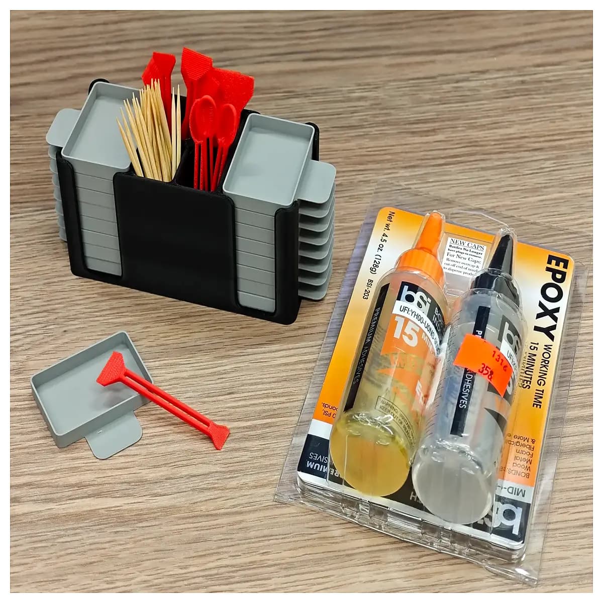 resin tray with and scraper for jewelry making casting molds supplies