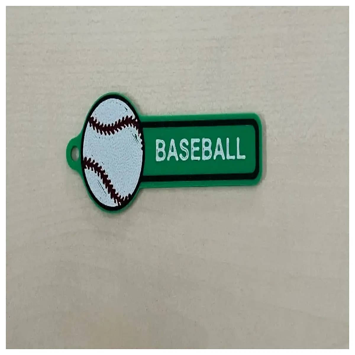 mini baseball keychain custom name men women sports key ring accessory