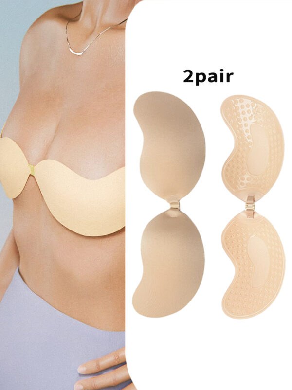 2 Pairs Invisible Stick-On Lifting Bra, Mango Shaped Strapless Self-AdhesiveSlip-Proof Seamless Bra, Women's Lingerie & Underwear Comfort Womenswear Lady Bridal Outfit