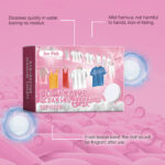 Laundry Tablets, Liquidless Laundry Detergent Sheets Strong Decontamination Laundry Detergent Sheets, Clothes Cleaning Detergent Laundry Bubble Tablets, Plastic Free and Fresh Scent, Ideal for Travel & Hand Washing