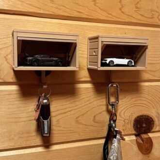 Car Garage Key Holder with Opening Door
