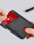 New Ultra-thin RFlD Anti-theft Men's Leather Wallet with 11 Card Slots and CoinLayer for Business Portable Storage Organizer,Father's Day Gift Fathersdaygift wallet