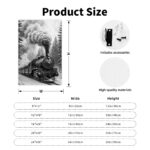 Red Christmas Train Canvas Painting - Frameless Vertical Winter Snowy Landscape Art with Locomotive & Steam Locomotive, Easy-Hang Wrapped Canvas for Living Room, Bedroom - Cozy Holiday Home Decor, Christmas Gift