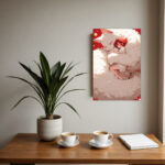 Tender White Cat Hugging Girl Canvas Print - Vertical Wall Art with Wrapped Frame, Advanced Giclee Printing Technology, Vibrant Colors & Fine Details, Heartwarming Cat & Painting for Nursery, Living Room, Bedroom, Office Decor - All-Season Home Gift