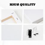 Tender White Cat Hugging Girl Canvas Print - Vertical Wall Art with Wrapped Frame, Advanced Giclee Printing Technology, Vibrant Colors & Fine Details, Heartwarming Cat & Painting for Nursery, Living Room, Bedroom, Office Decor - All-Season Home Gift