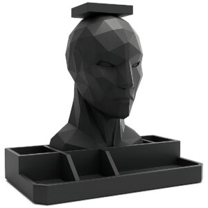 Low Poly Headphone Stand Desktop Organizer Phone Holder Accessory Lazy Person Must Have Computer Peripheral Gadget