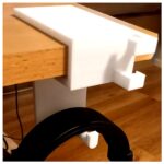 Foldable Headphone Organizer Stand Desk Storage Rack Phone Holder Protection Case Mobile Stand Accessory Lazy Person Gadget