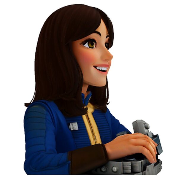 Radiation Lucy Half Body Figure Earbud Holder Phone Stand Mobile Holder Desktop Stand Anime Accessory Radiation Fan