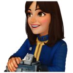 Radiation Lucy Half Body Figure Earbud Holder Phone Stand Mobile Holder Desktop Stand Anime Accessory Radiation Fan