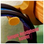 Headphone Organizer Stand 90 Angled Holder Desk Storage Mobile Earphone Cable Management Accessory Protection Simple Design