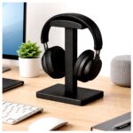 Headphone Desk Stand Organizer Holder Simple Design Earbud Storage Desktop Accessory Protect Headphones Phone Stand Desk Fixture