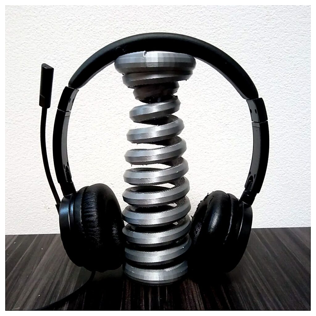 Spiral Earbud Organizer Case Protective Shell Phone Stand Mobile Phone Accessories Earbud Holder Compatible with All Phones Phone Parts