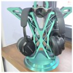 Headphone Holder Stand Earbuds Holder Desktop Mount Phone Headphone Support Adjustable Earphone Stand for Desk Noise Cancelling Headphones