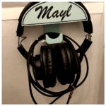 Wall Mounted Headphone Holder Desk Shelf Phone Stand Mobile Holder Adjustable Angle Desktop Organizer Accessory