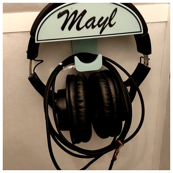 Wall Mounted Headphone Holder Desk Shelf Phone Stand Mobile Holder Adjustable Angle Desktop Organizer Accessory