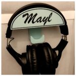 Wall Mounted Headphone Holder Desk Shelf Phone Stand Mobile Holder Adjustable Angle Desktop Organizer Accessory