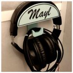 Wall Mounted Headphone Holder Desk Shelf Phone Stand Mobile Holder Adjustable Angle Desktop Organizer Accessory