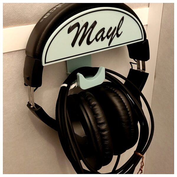 Wall Mounted Headphone Holder Desk Shelf Phone Stand Mobile Holder Adjustable Angle Desktop Organizer Accessory