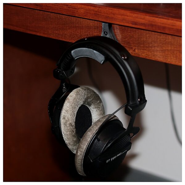 Headphone Stand with Screw Holes Desktop Organizer Phone Holder Earphone Accessory Suitable for Various Headphones Protect Headphones