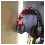 Wall Mounted Headphone Holder Desk Organizer Phone Stand Lazy Earbud Rack Computer Headphone Holder Lazy Person Accessory Shelf