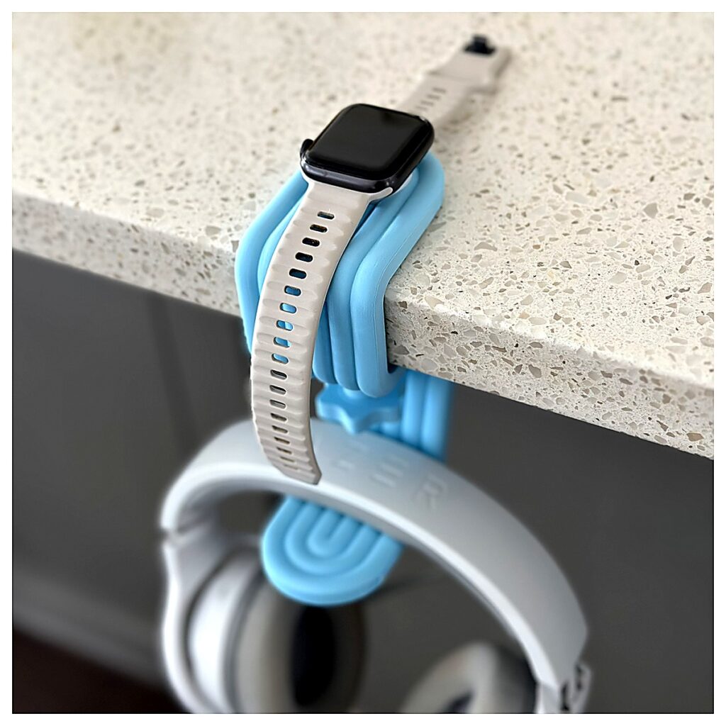 Headphone Holder Standard Wireless Charging Support 360 Rotation Portable Desk Organizer Accessory Smartphone Stand