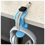 Headphone Holder Standard Wireless Charging Support 360 Rotation Portable Desk Organizer Accessory Smartphone Stand