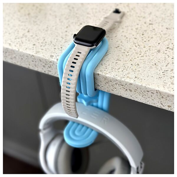 Headphone Holder Standard Wireless Charging Support 360 Rotation Portable Desk Organizer Accessory Smartphone Stand