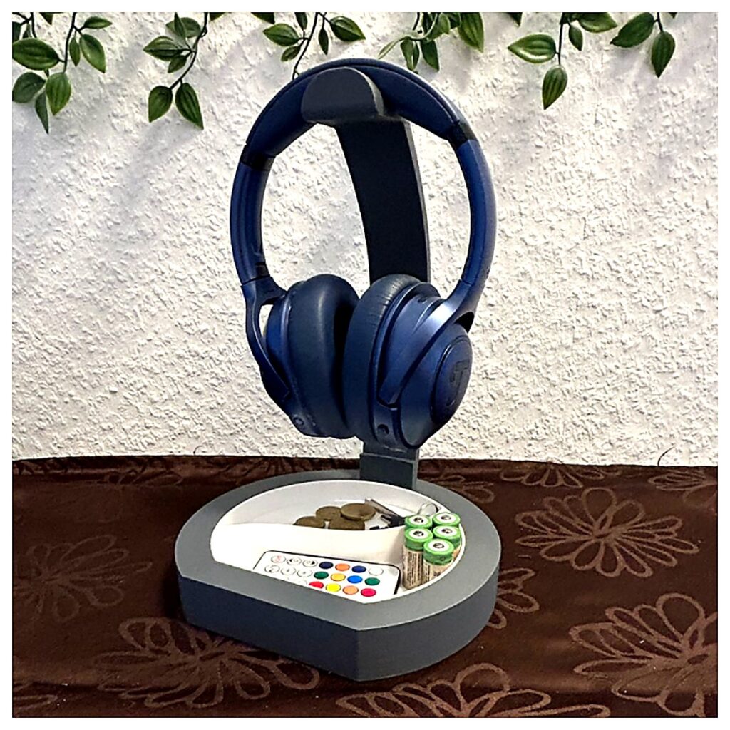 Headphone Stand Holder Earbud Organizer Phone Accessory Cable Management Bracket Clip Case Protection