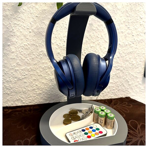 Headphone Stand Holder Earbud Organizer Phone Accessory Cable Management Bracket Clip Case Protection