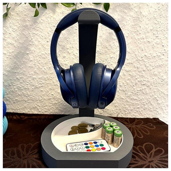 Headphone Stand Holder Earbud Organizer Phone Accessory Cable Management Bracket Clip Case Protection